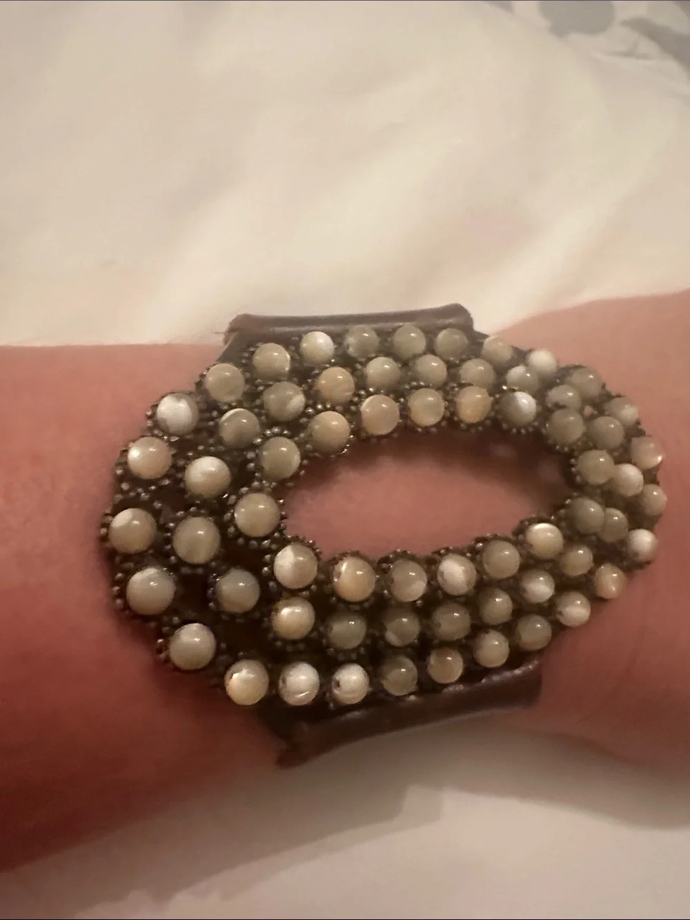ReBels Designs Large Open Oval Leather Bracelet